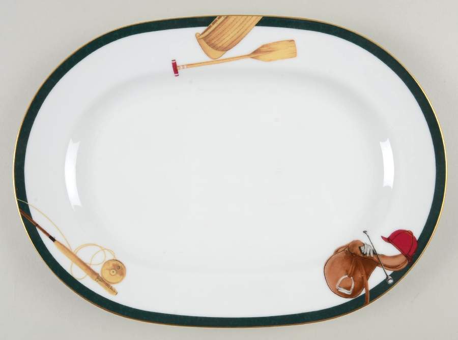 Sports Page 12" Oval Serving Platter by Noritake-1