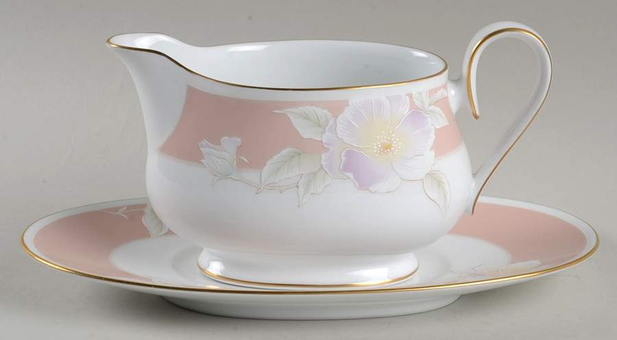 Spring Rhapsody Gravy Boat & Underplate by Noritake-1