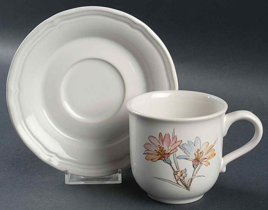 Springlike Flat Cup & Saucer Set by Noritake-1
