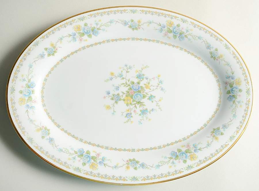 Springlow 14" Oval Serving Platter by Noritake-1