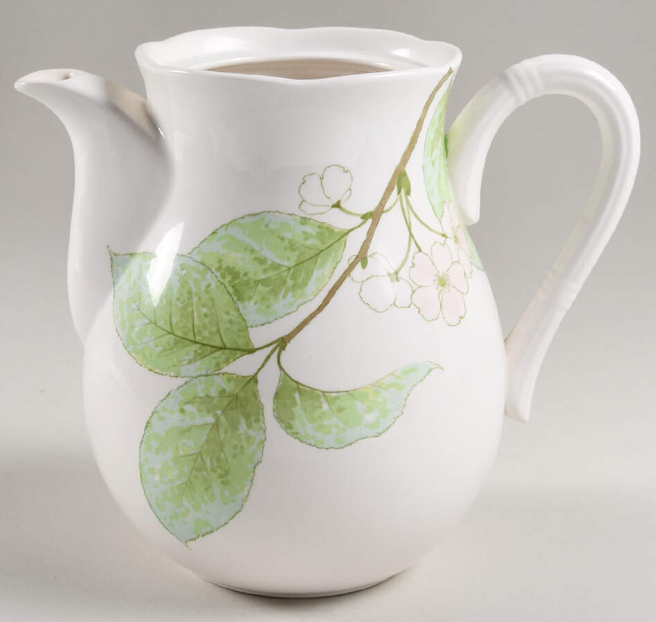 Springtide Coffee Pot No Lid by Noritake-1