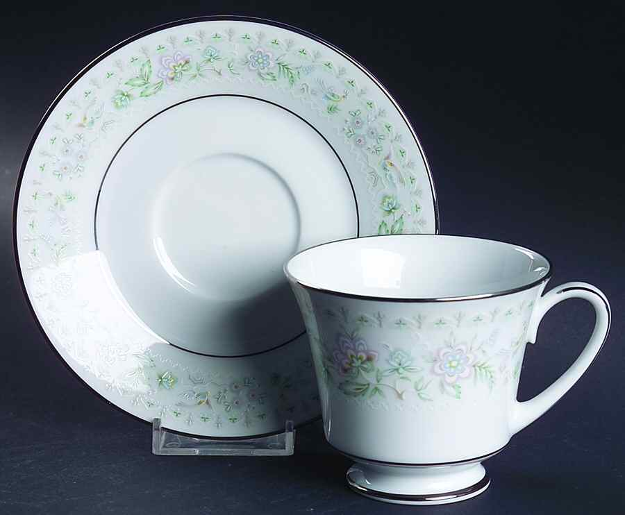Spring Song Footed Cup & Saucer Set by Noritake-1