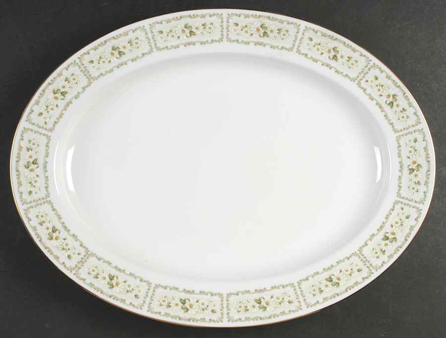 Spring Time 16" Oval Serving Platter by Noritake-1