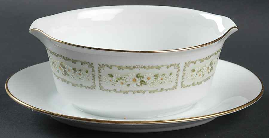 Spring Time Gravy Boat with Attached Underplate by Noritake-1