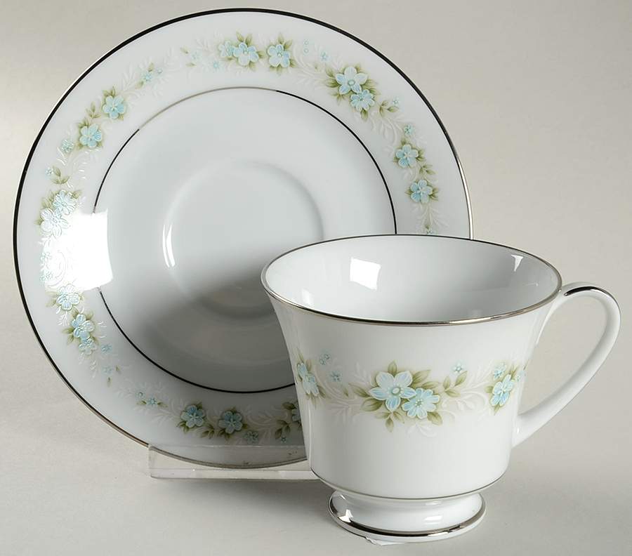 Spring Valley Footed Cup & Saucer Set by Noritake-1
