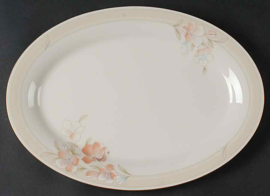 Spring Venture 14" Oval Serving Platter by Noritake-1