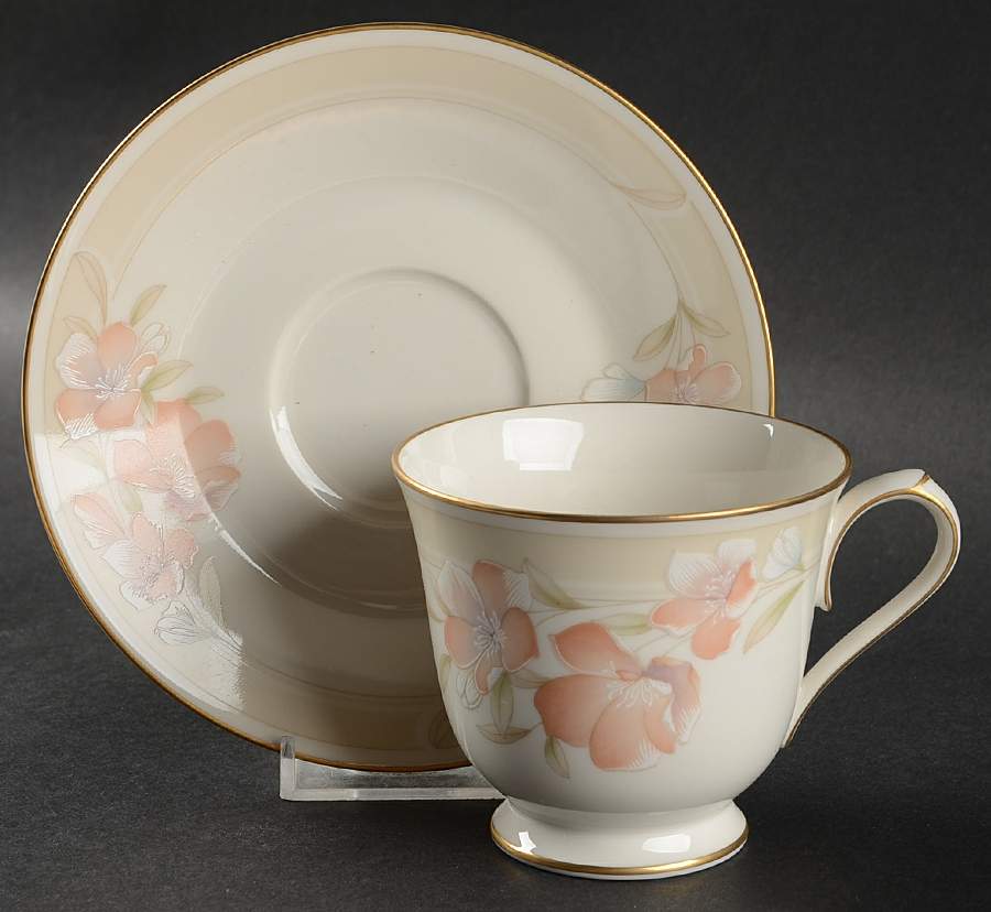 Spring Venture Footed Cup & Saucer Set by Noritake-1