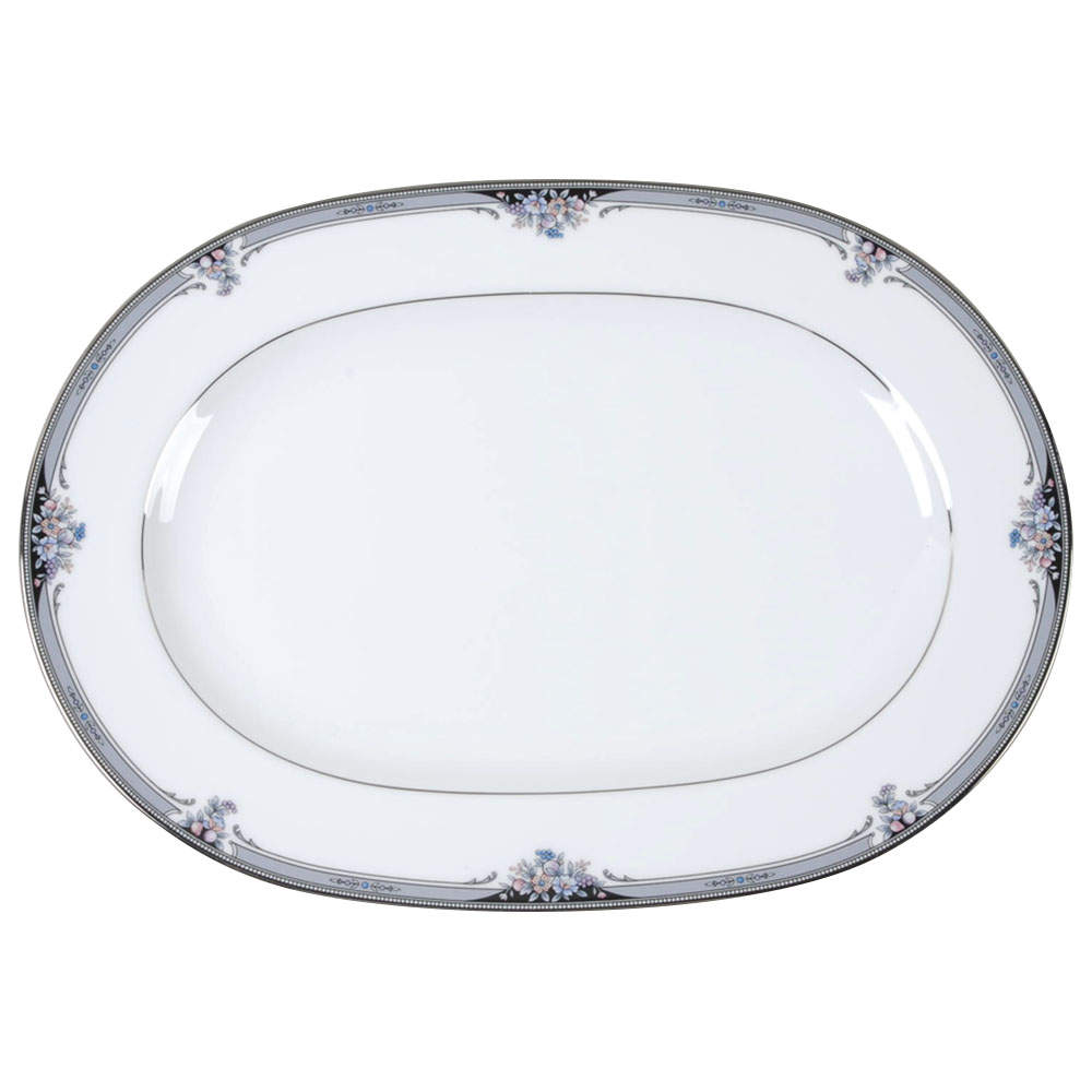 Squirewood 14" Oval Serving Platter by Noritake-1