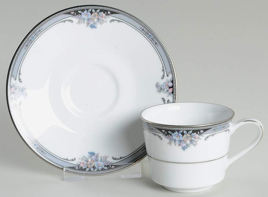 Squirewood Flat Demitasse Cup & Saucer Set by Noritake-1