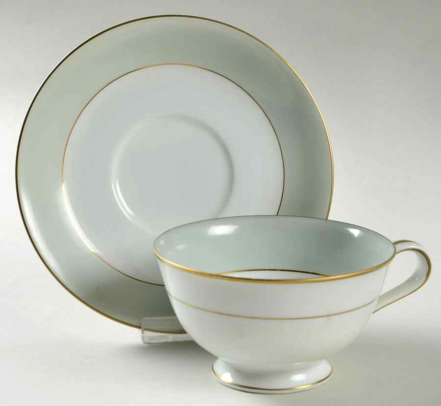 Stafford Footed Cup & Saucer Set by Noritake-1