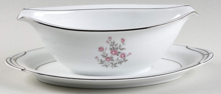 Stanton Gravy Boat with Attached Underplate by Noritake-1