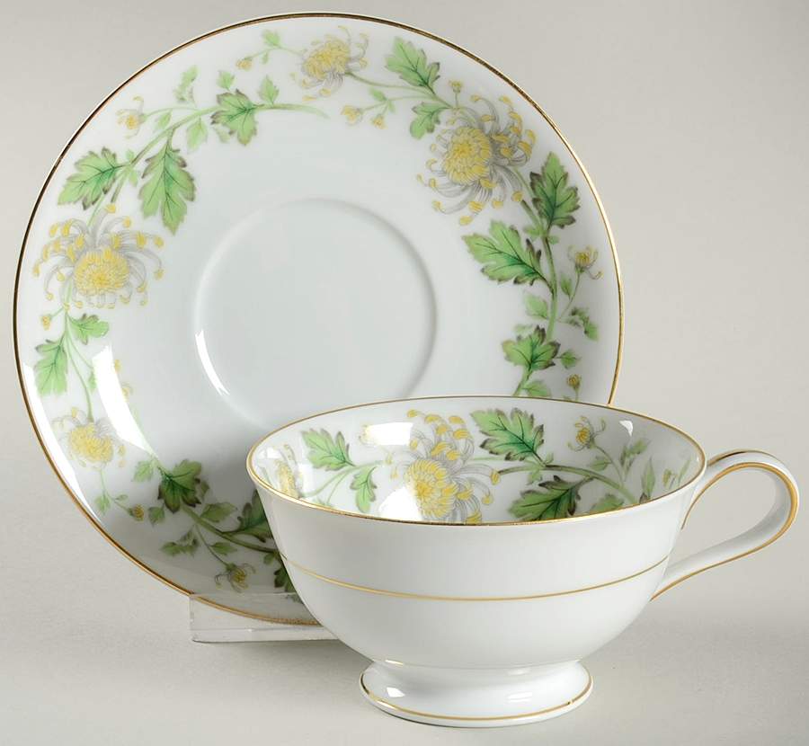 Stanford Footed Cup & Saucer Set by Noritake-1