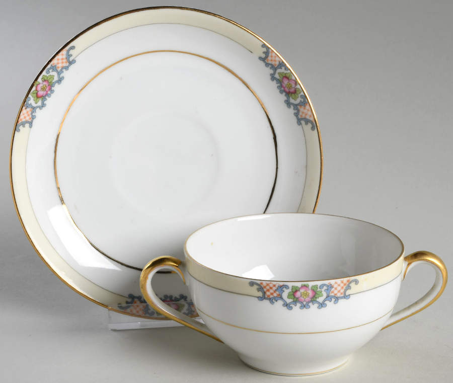 Stanleigh Flat Bouillon Cup & Saucer by Noritake-1