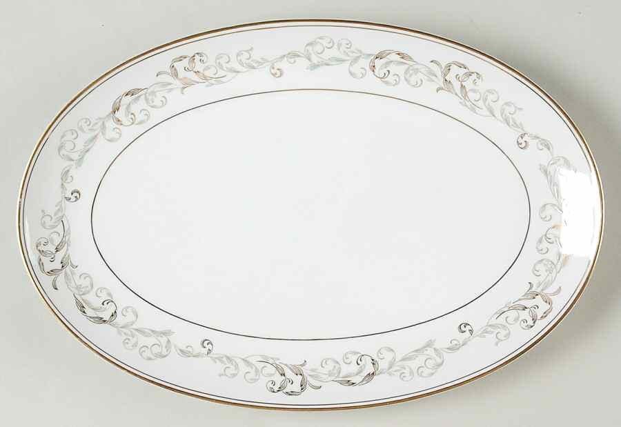 Stanwyck 12" Oval Serving Platter by Noritake-1