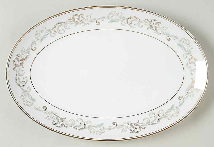 Stanwyck 14" Oval Serving Platter by Noritake-1