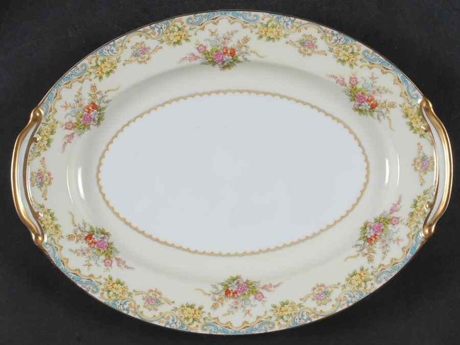 Stanwyck 11" Oval Serving Platter by Noritake-1