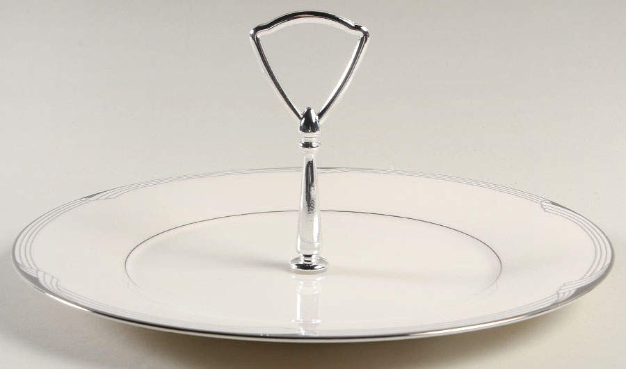 Sterling Cove Round Serving Plate with Handle (DP) by Noritake-1