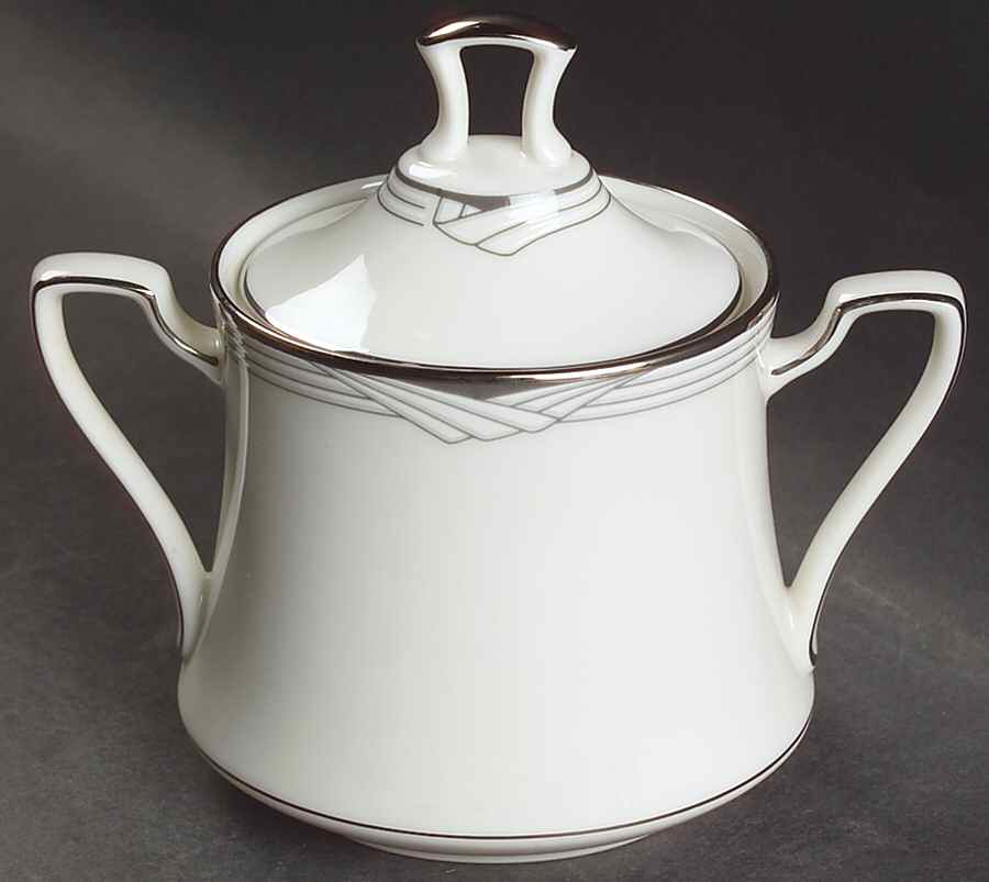 Sterling Cove Sugar Bowl & Lid by Noritake-1