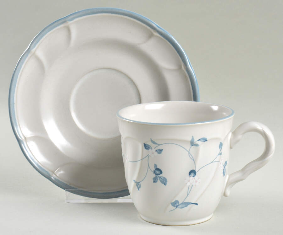 Strawberry Delight Flat Cup & Saucer Set by Noritake-1
