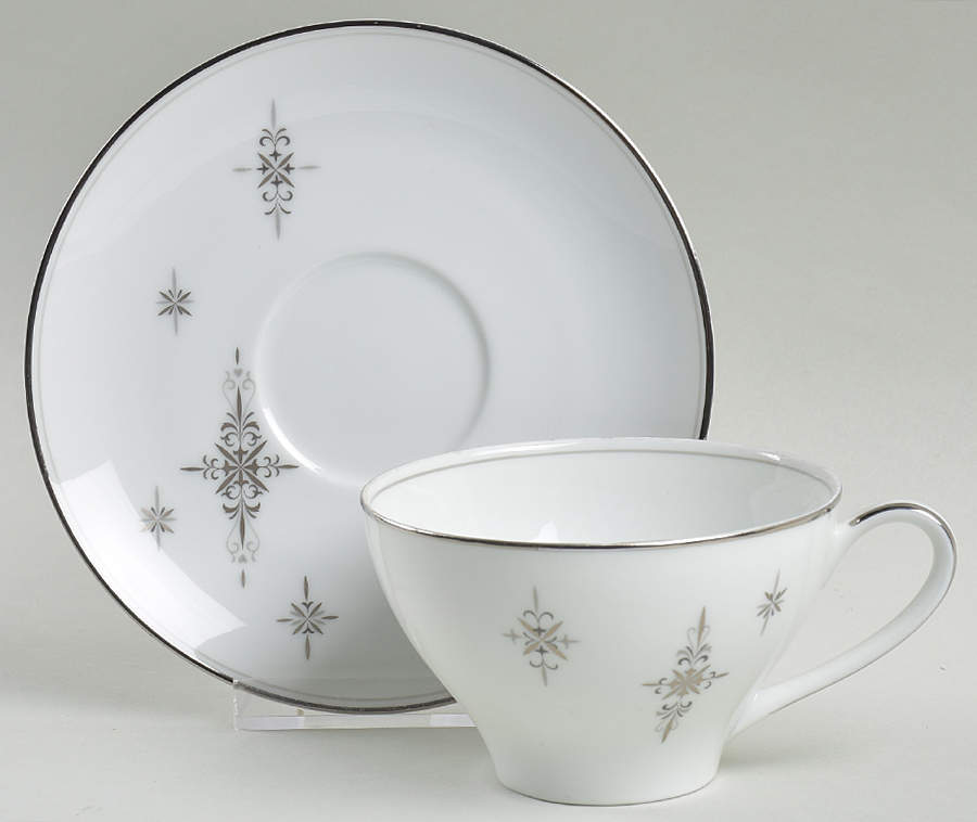 Stella Flat Cup & Saucer Set by Noritake-1