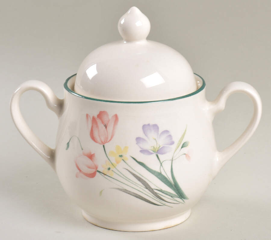 Stepping High Sugar Bowl & Lid by Noritake-1