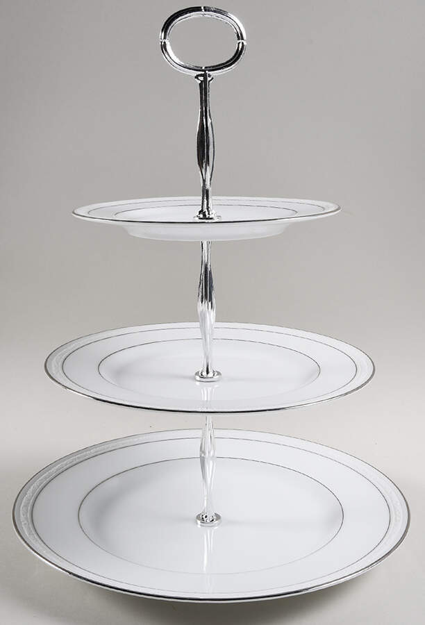 Stoneleigh 13 7/8"-14 1/4" 3-Tiered Serving Tray(DP,SP,BB) HC by Noritake-1