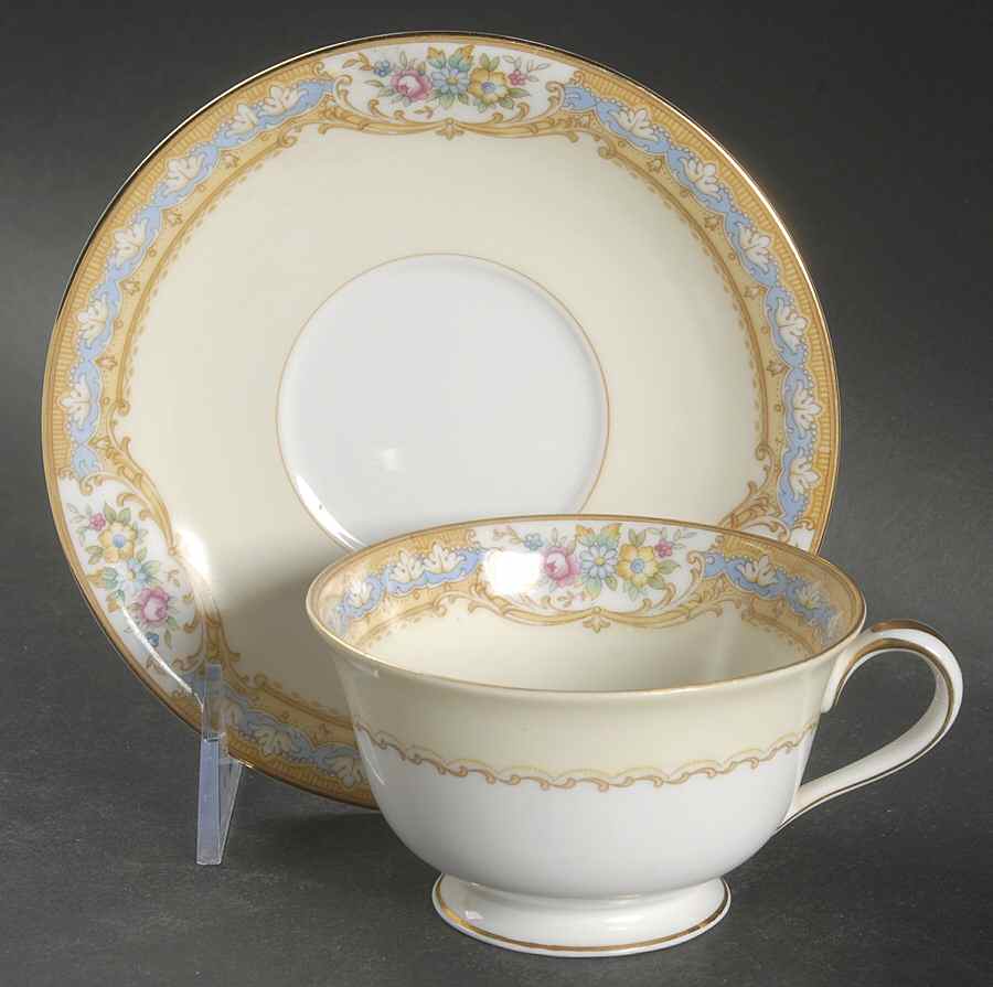 Stratford Footed Cup & Saucer Set by Noritake-1