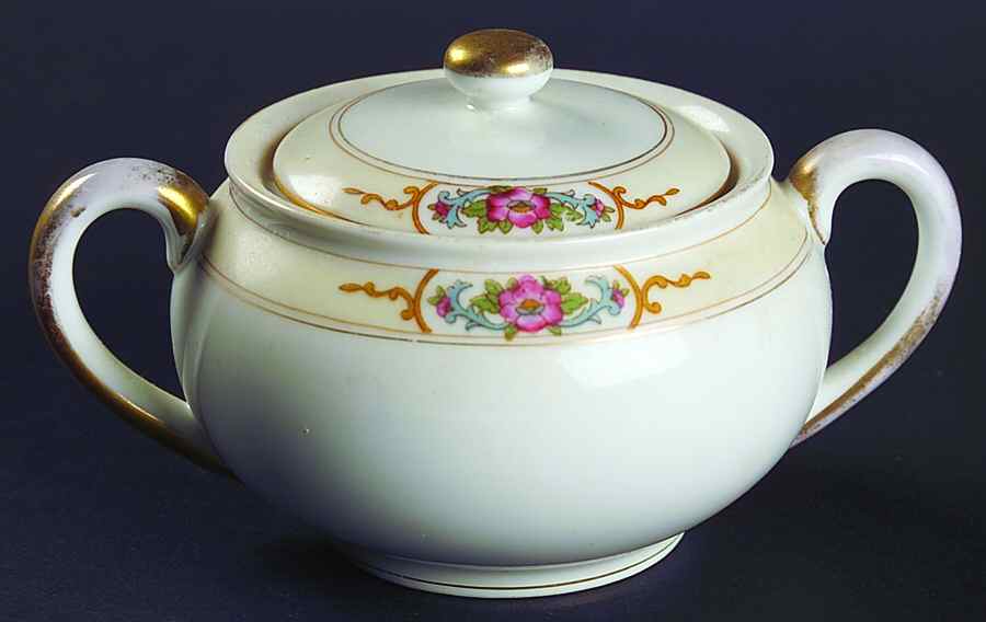 Strathmore Sugar Bowl & Lid by Noritake-1