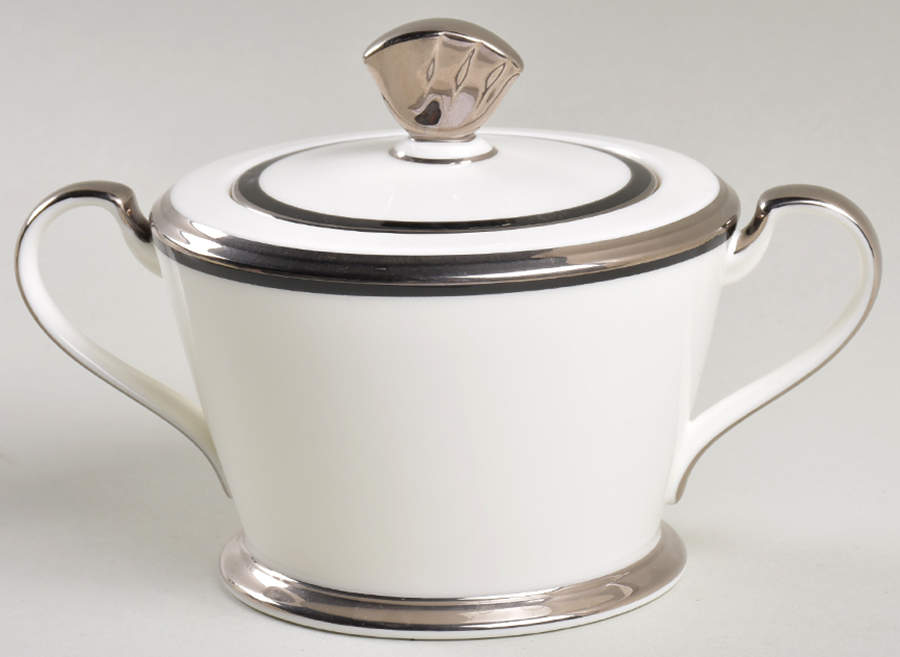 Sterling Tribute Sugar Bowl & Lid by Noritake-1