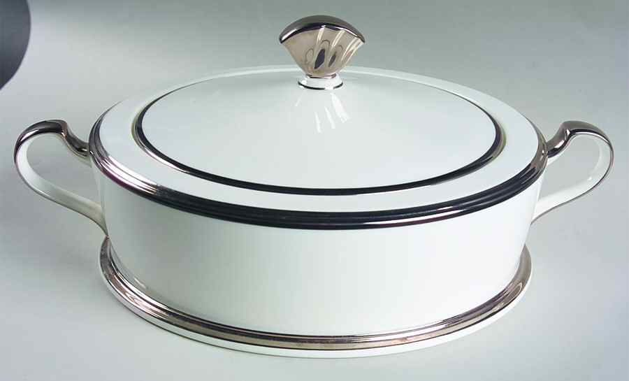 Sterling Tribute Round Covered Vegetable by Noritake-1