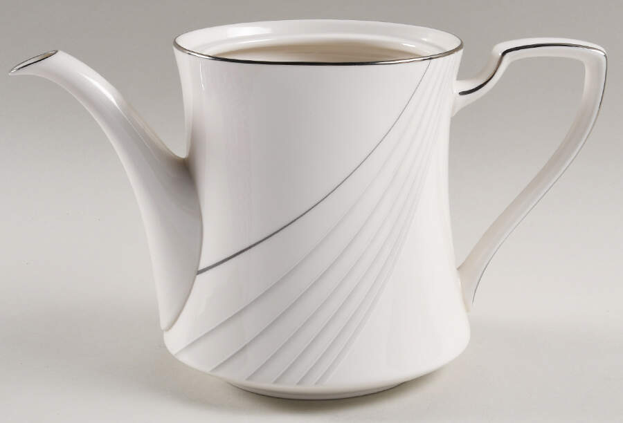 Sterling Tide Teapot No Lid by Noritake-1