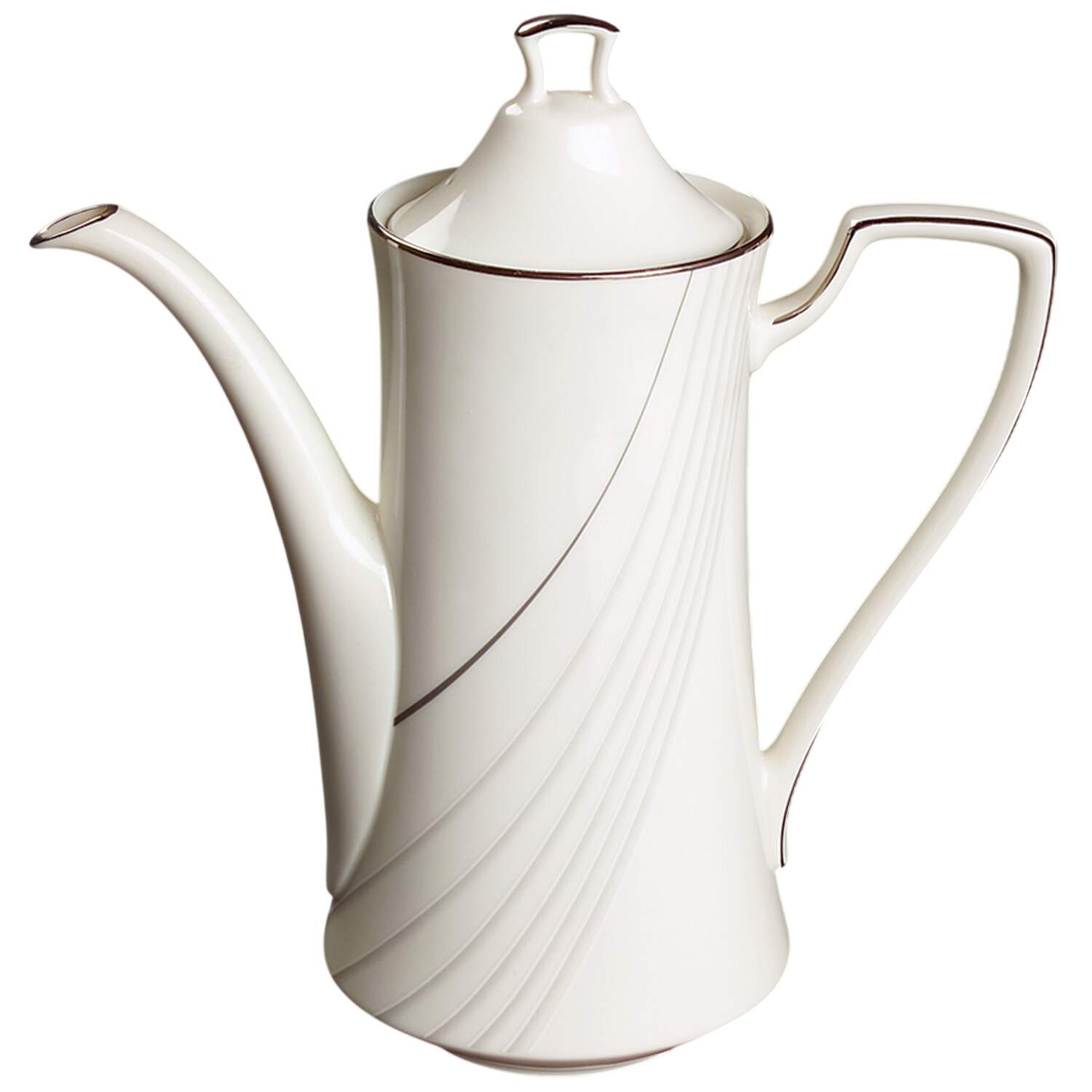 Sterling Tide Coffee Pot & Lid by Noritake-1
