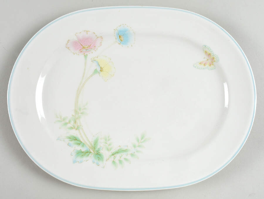 Summer Blossom 12" Oval Serving Platter by Noritake-1