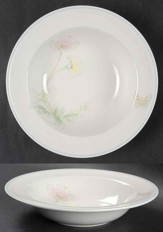 Summer Blossom Rim Soup Bowl by Noritake-1