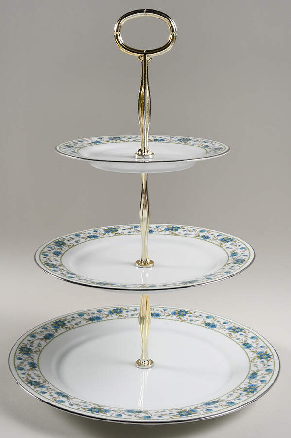 Sue 13 7/8"-14 1/4" 3-Tiered Serving Tray(DP,SP,BB) HC by Noritake-1