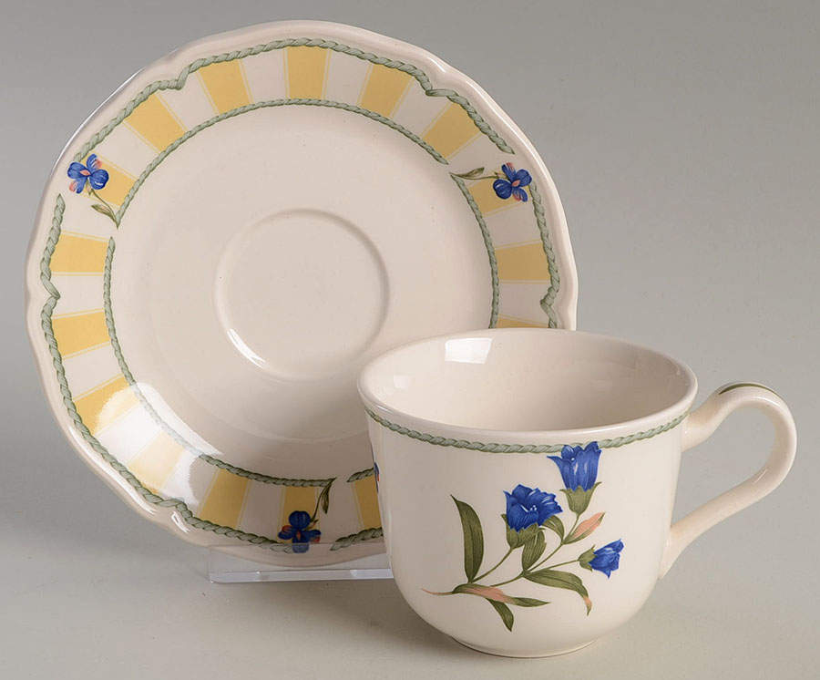 Summer Estate (Ireland) Flat Cup & Saucer Set by Noritake-1