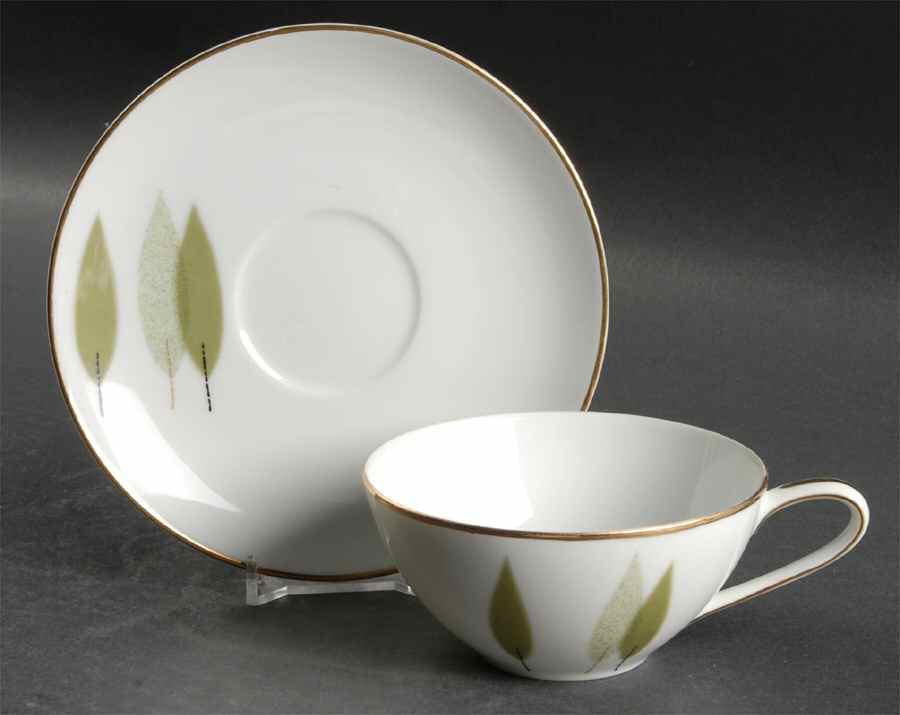 Sugi Flat Cup & Saucer Set by Noritake-1