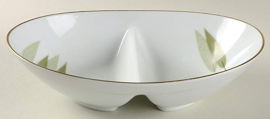 Sugi 10" Oval Divided Vegetable Bowl by Noritake-1