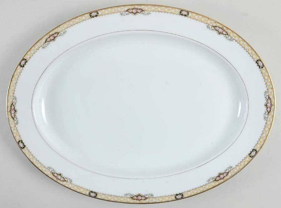 Sultana 16" Oval Serving Platter by Noritake-1