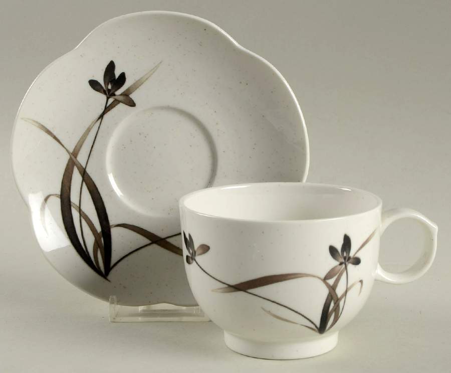 Sumiye Flat Cup & Saucer Set by Noritake-1