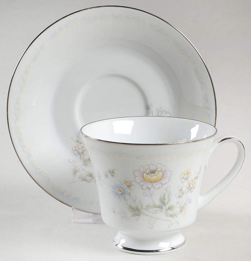 Summerfield Footed Cup & Saucer Set by Noritake-1