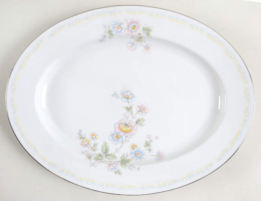 Summerfield 11" Oval Serving Platter by Noritake-1
