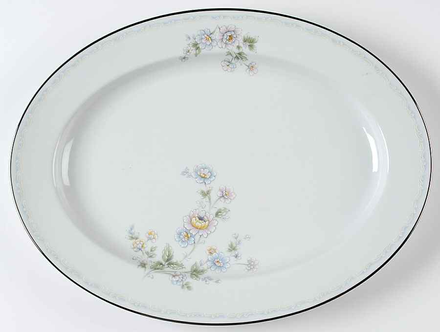 Summerfield 16" Oval Serving Platter by Noritake-1