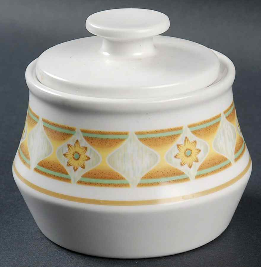 Sunglow Sugar Bowl & Lid by Noritake-1