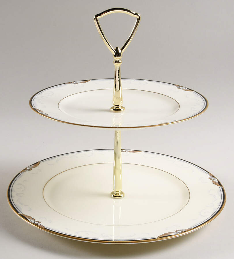Sunswept Round Serving Plate with Handle (DP) by Noritake-1