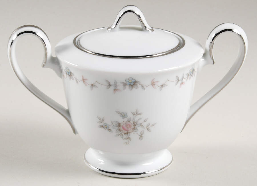 Susanna Mini Sugar Bowl & Lid by Noritake-1