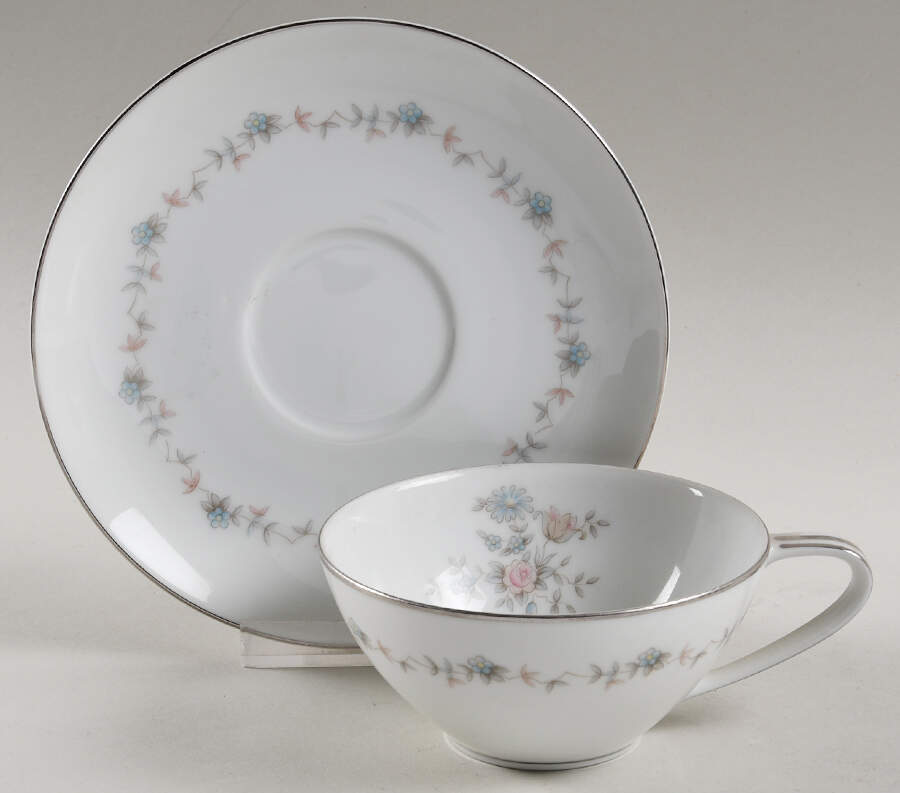 Susanna Flat Cup & Saucer Set by Noritake-1