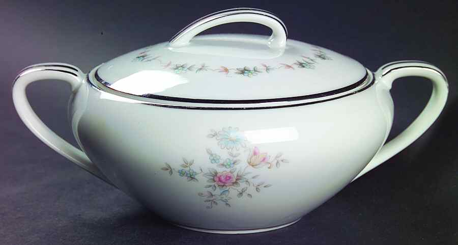 Susanna Sugar Bowl & Lid by Noritake-1
