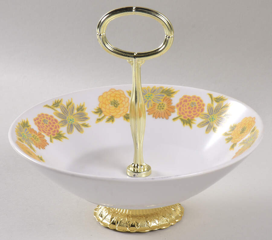 Sunny Side 6"-7" Handled Footed Nut Dish HC by Noritake-1