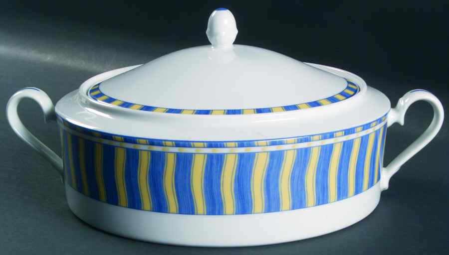 Summer Waves Round Covered Vegetable by Noritake-1